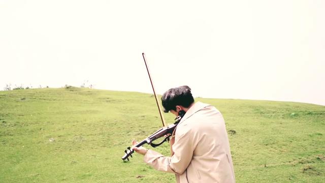 起风了空拍机版#起风了 #violin #台北街头艺人林子安 #小提琴 @抖音